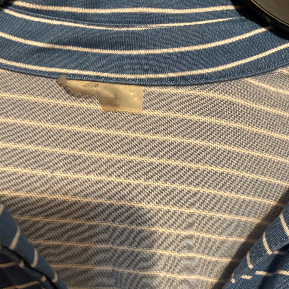 Striped Blue Women's Top (R) - Picture 3 of 7